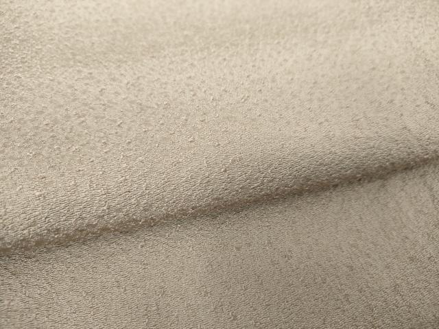 平和屋着物●上質な色無地 紋意匠 茶鼠色 正絹 逸品 未使用 DAAS3745ps