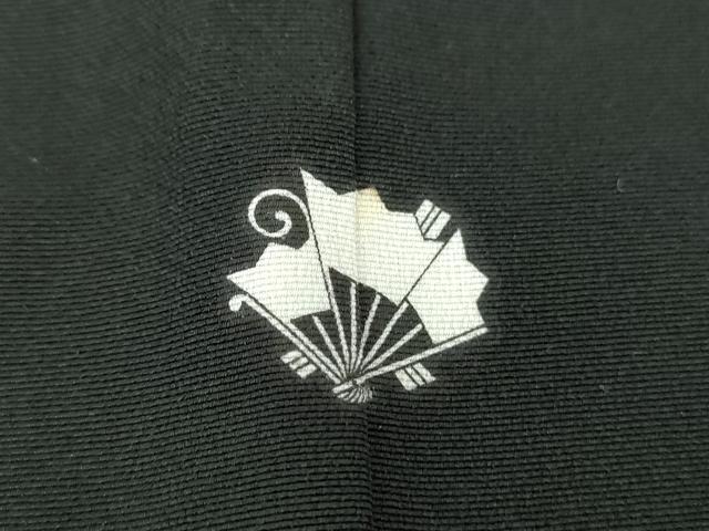 平和屋着物●創業460年・千總　黒留袖　駒刺繍　貝桶花文　金彩　正絹　逸品　DAAS3808ps