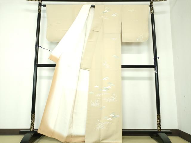 平和屋着物●訪問着 流水松文 金彩 正絹 逸品 未使用 DAAS3818ps