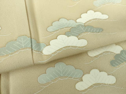 平和屋着物●訪問着 流水松文 金彩 正絹 逸品 未使用 DAAS3818ps