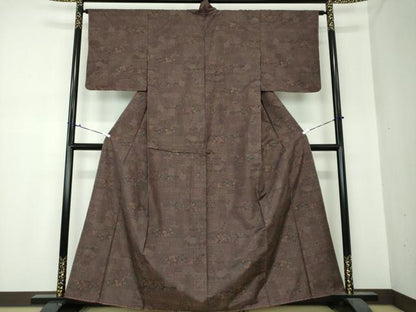 平和屋着物●本場大島紬　7マルキ　色紙花文　正絹　逸品　未使用　DAAS3833ps