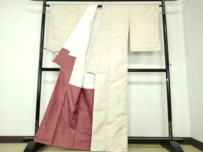 平和屋着物●上質な紬 抽象文様 正絹 逸品 未使用 DAAS3841ps