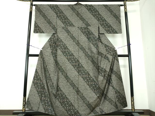平和屋着物●本場大島紬 訪問着 9マルキ 立涌鳥獣花文 正絹 逸品 DAAS3848ps