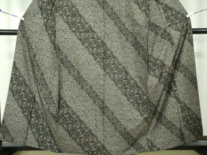 平和屋着物●本場大島紬 訪問着 9マルキ 立涌鳥獣花文 正絹 逸品 DAAS3848ps