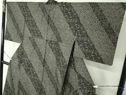 平和屋着物●本場大島紬 訪問着 9マルキ 立涌鳥獣花文 正絹 逸品 DAAS3848ps