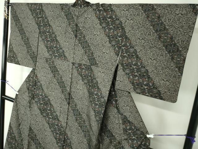 平和屋着物●本場大島紬 訪問着 9マルキ 立涌鳥獣花文 正絹 逸品 DAAS3848ps