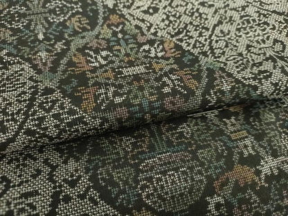 平和屋着物●本場大島紬 訪問着 9マルキ 立涌鳥獣花文 正絹 逸品 DAAS3848ps