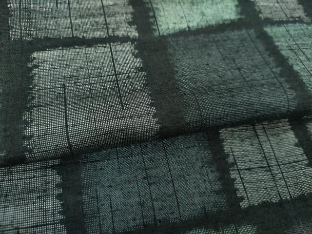 平和屋着物●上質な紬　格子　正絹　逸品　DAAS3854ps
