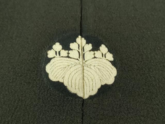 平和屋着物●アンティーク 大正ロマン 黒留袖 駒刺繍 吉祥花車文 金彩 正絹 逸品 DAAS3868ps