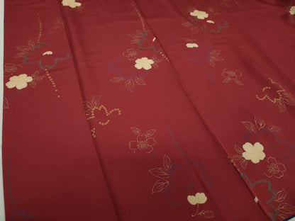 平和屋着物●上質な小紋　舞桜　金彩　正絹　逸品　DAAS3917ps