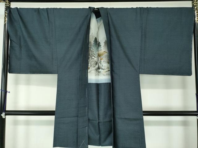 平和屋着物●男性　本場大島紬　アンサンブル　キングサイズ　長羽織　100亀甲　総詰め　正絹　逸品　未使用　DAAS3942ps