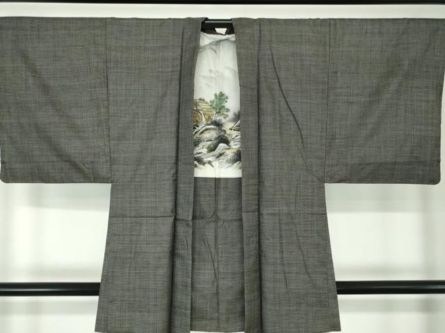 平和屋着物●男性 本場大島紬 アンサンブル 100亀甲 総詰め 正絹 逸品 DAAS3949ps