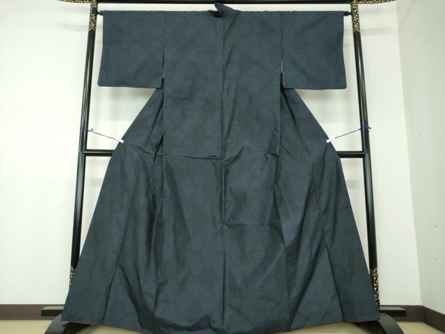 平和屋着物●本場大島紬 網目文 正絹 逸品 DAAS3979ps