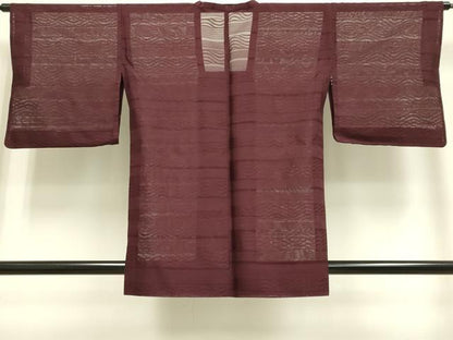 平和屋着物▽道行コート スリーシーズン 春夏秋 塵除け 横段紋紗 正絹 逸品 DAAS4001du