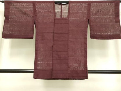 平和屋着物▽道行コート スリーシーズン 春夏秋 塵除け 横段紋紗 正絹 逸品 DAAS4001du