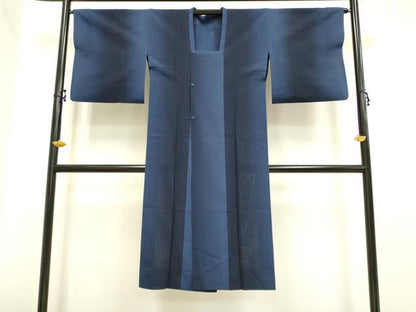 平和屋着物▽道行コート スリーシーズン 春夏秋 塵除け ロング丈 間道 正絹 逸品 DAAS4002du