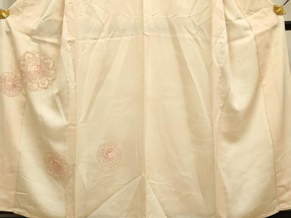 平和屋着物▽中国三大刺繍 相良刺繍 総刺繍 訪問着 単衣 花鳥文 正絹 逸品 DAAS4012du