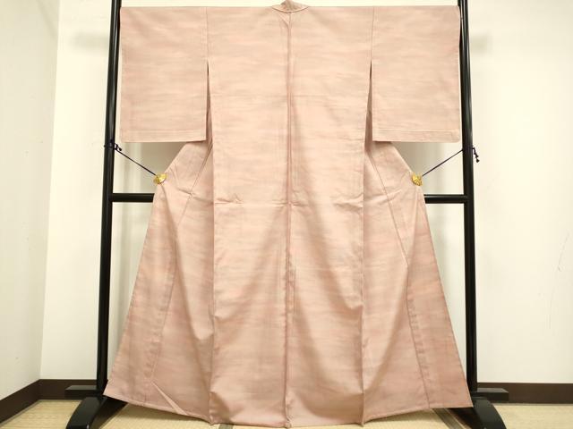 平和屋着物▽上質な紬 単衣 霞文 正絹 逸品 未使用 DAAS4014du