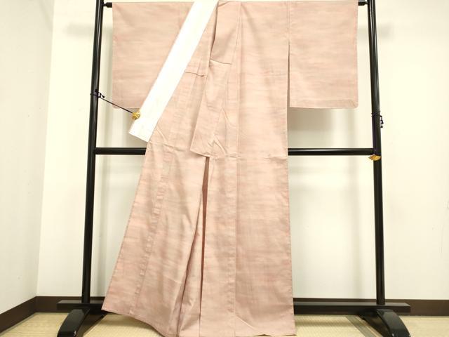 平和屋着物▽上質な紬 単衣 霞文 正絹 逸品 未使用 DAAS4014du