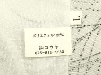 平和屋着物▽小紋 単衣 舞花文 洗える着物 DAAS4085du