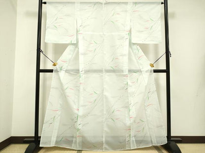平和屋着物＊夏物　小紋　絽　薄文　洗える着物　DAAS4219du