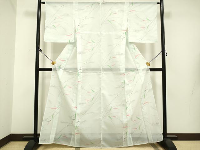 平和屋着物＊夏物　小紋　絽　薄文　洗える着物　DAAS4219du