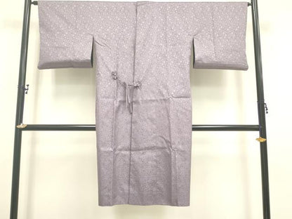平和屋着物●道中着　ロング丈　リバーシブル　袷　紋紗　水玉　金銀彩　正絹　逸品　DAAS4477du