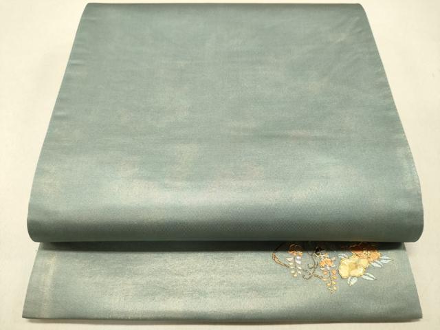 平和屋着物◎六通柄袋帯 霞文 ワンポイント 金糸 引箔 正絹 逸品 DAAS5828we