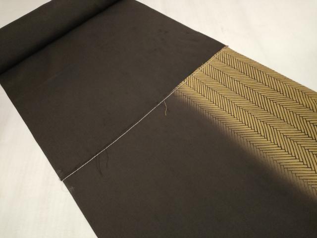 平和屋着物●付下げ　反物　着尺　紬地　網代片寄せ　逸品　未使用　DAAS6586zzz