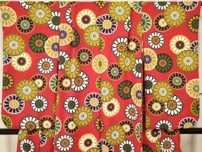 平和屋着物∵女の子 十三参り 子供 祝着 刺繍 菊尽くし 金彩 洗える着物 DAAS9131ma
