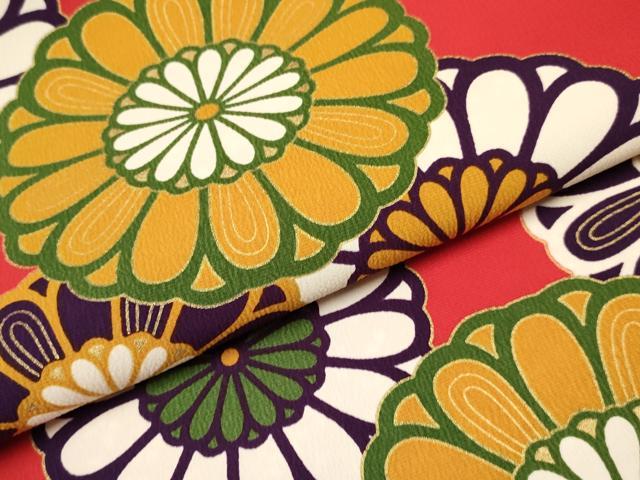 平和屋着物∵女の子 十三参り 子供 祝着 刺繍 菊尽くし 金彩 洗える着物 DAAS9131ma