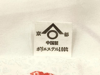平和屋着物∵女の子　十三参り　子供　祝着　雪輪花丸文　金彩　洗える着物　DAAS9135ma