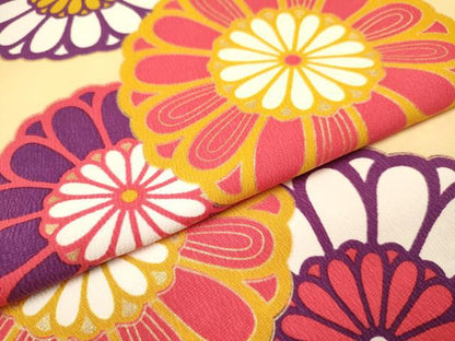 平和屋着物∵女の子 十三参り 子供 祝着 刺繍 菊尽くし 金彩 洗える着物 DAAS9138ma