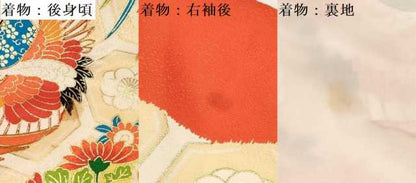 平和屋着物[]お宮参り　女の子　祝着　産着　初着　のしめ　駒刺繍　飛鶴花丸文　金彩　逸品　DAAS9170ma