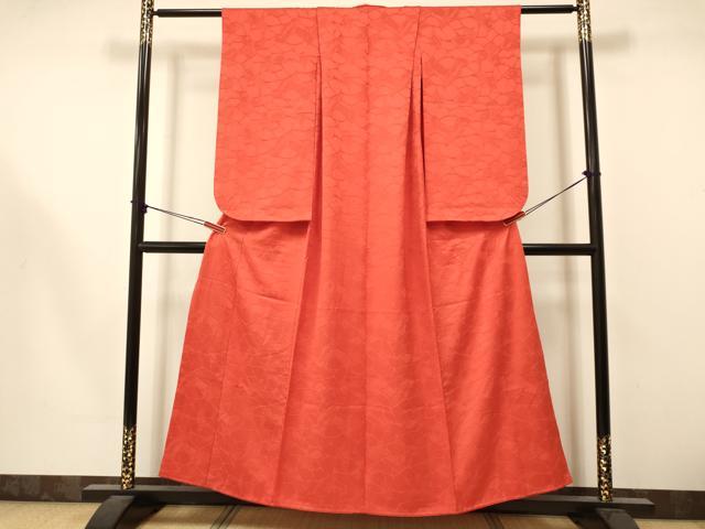 平和屋着物∵女の子 十三参り 子供 石畳地紋 丹色 逸品 DAAS9246ma