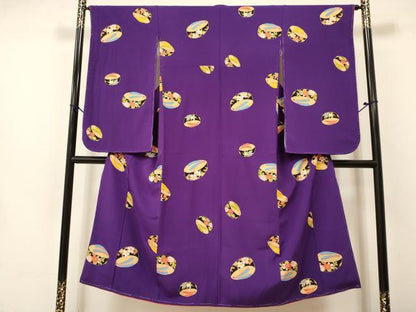 平和屋着物∵女の子 十三参り 子供 ぽっくり下駄 金彩 逸品 未使用 DAAS9257ma
