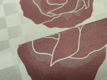 平和屋着物●両面　全通柄京袋帯　薔薇　正絹　逸品　DAAT0145ob