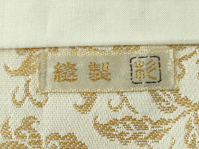 平和屋着物●銀座きしや　九寸開き名古屋帯　牡丹唐草文　正絹　逸品　DAAT0181ob