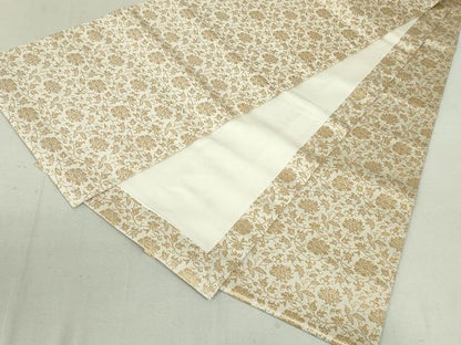 平和屋着物●銀座きしや　九寸開き名古屋帯　牡丹唐草文　正絹　逸品　DAAT0181ob