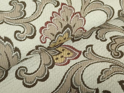 平和屋着物●八寸名古屋帯　唐草文　正絹　逸品　DAAT0245ob