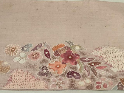 平和屋着物●十七代京屋林蔵 中国三大刺繍 相良刺繍 太鼓柄袋帯 紬地 絞り 辻が花 正絹 逸品 DAAT0290ob