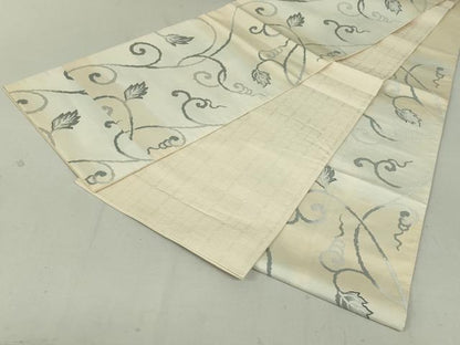 平和屋着物●六通柄袋帯 唐草文 正絹 逸品 DAAT0310ob