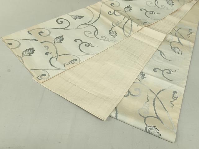 平和屋着物●六通柄袋帯 唐草文 正絹 逸品 DAAT0310ob