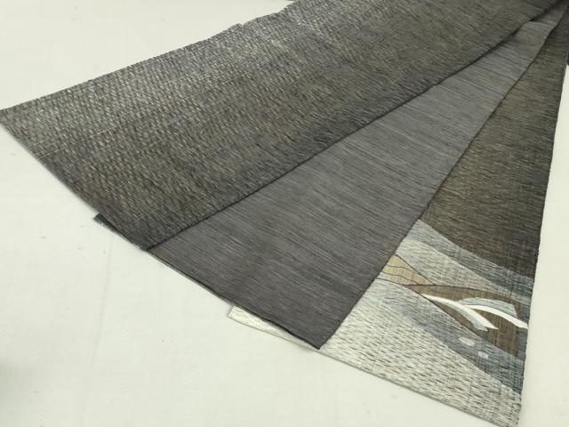 平和屋着物▽太鼓柄袋帯 スリーシーズン 春夏秋 すくい織 立波文 正絹 逸品 DAAT0342ob
