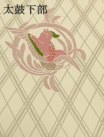 平和屋着物●六通柄袋帯 唐織 鳳凰丸文 正絹 逸品 DAAT0347ob