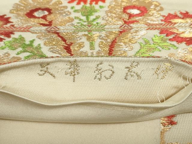 平和屋着物●六通柄　本袋帯　伊太村華文　金銀糸　正絹　逸品　DAAT0348ob