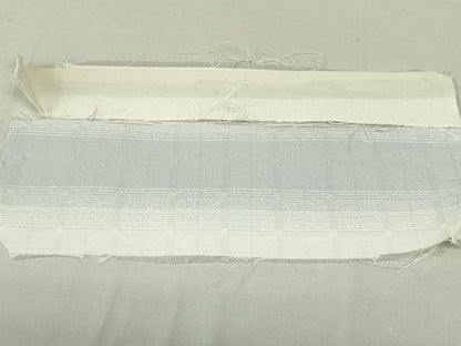 平和屋着物●両面 六通柄袋帯 格子間道 反端付き 正絹 逸品 DAAT0358ob