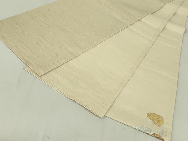 平和屋着物●太鼓柄袋帯 紬地 抽象文様 金銀糸 正絹 逸品 DAAT0394ob