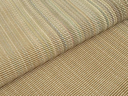 平和屋着物●本塩沢 やまだ織 八寸名古屋帯 間道 正絹 逸品 DAAT0425ob