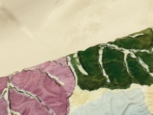 平和屋着物●つけ帯　絞り　桐　金彩　正絹　逸品　DAAT0436ob